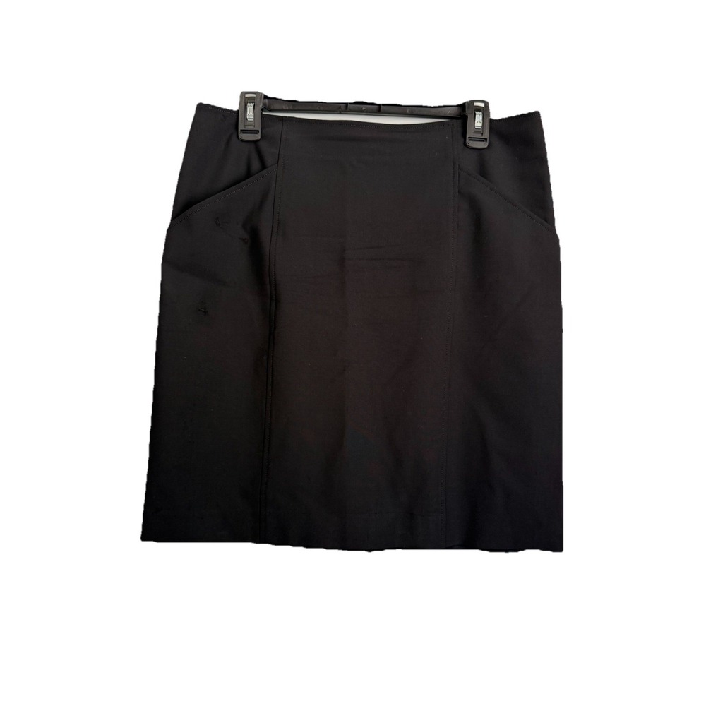 Theory Luxurious Office Classy Wool Blend Knee-Length Pencil Skirt Size‎ 12